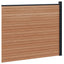 Hegnspanel WPC og Aluminium Brun