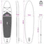 Oppustelig Stand Up Paddle Board SCYLLA 305 x 76 x 15 cm Blå