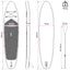 Oppustelig Stand Up Paddle Board TRITON 335 x 76 x 15 cm Blå