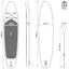 Oppustelig Stand Up Paddleboard TRITON 366 x 81 x 15 cm Blå til