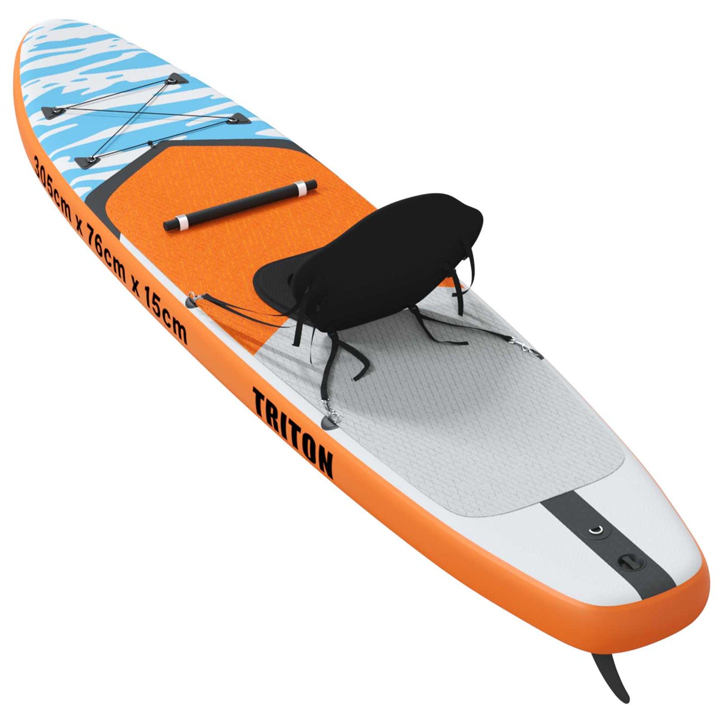 SUP board med sæde 2-i-1 TRITON 305 x 76 x 15 cm Blå til