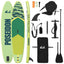 SUP board med sæde 2-i-1 POSEIDON 335 x 76 x 15 cm Grøn til