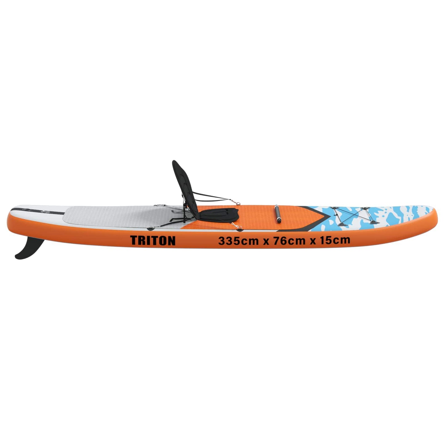 SUP board med sæde 2-i-1 TRITON 335 x 76 x 15 cm Blå til