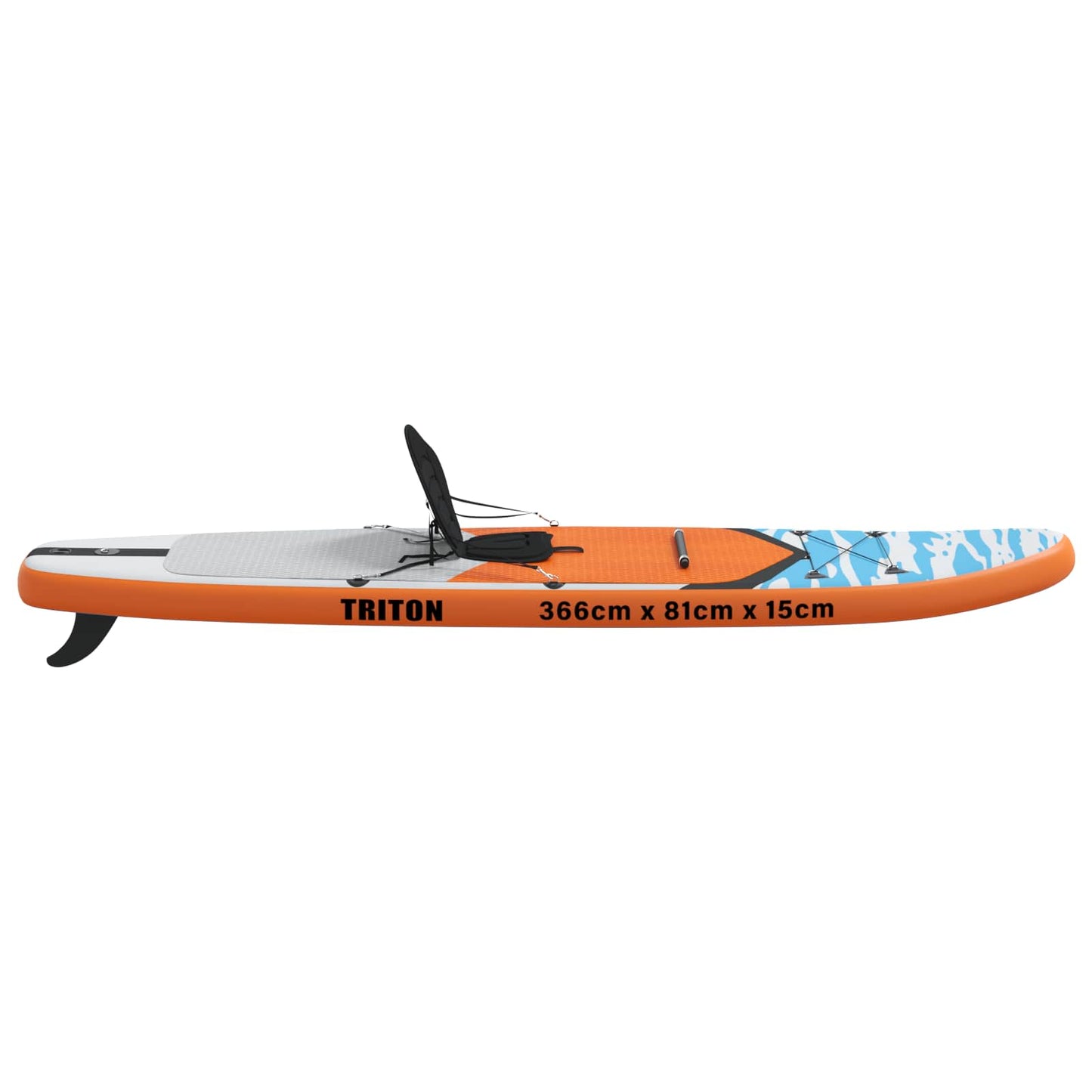 SUP board med sæde 2-i-1 TRITON 366 x 81 x 15 cm Blå til