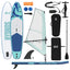 Oppusteligt SUP Board med Sejl HYDROS 330 x 76 x 15 cm Turkis