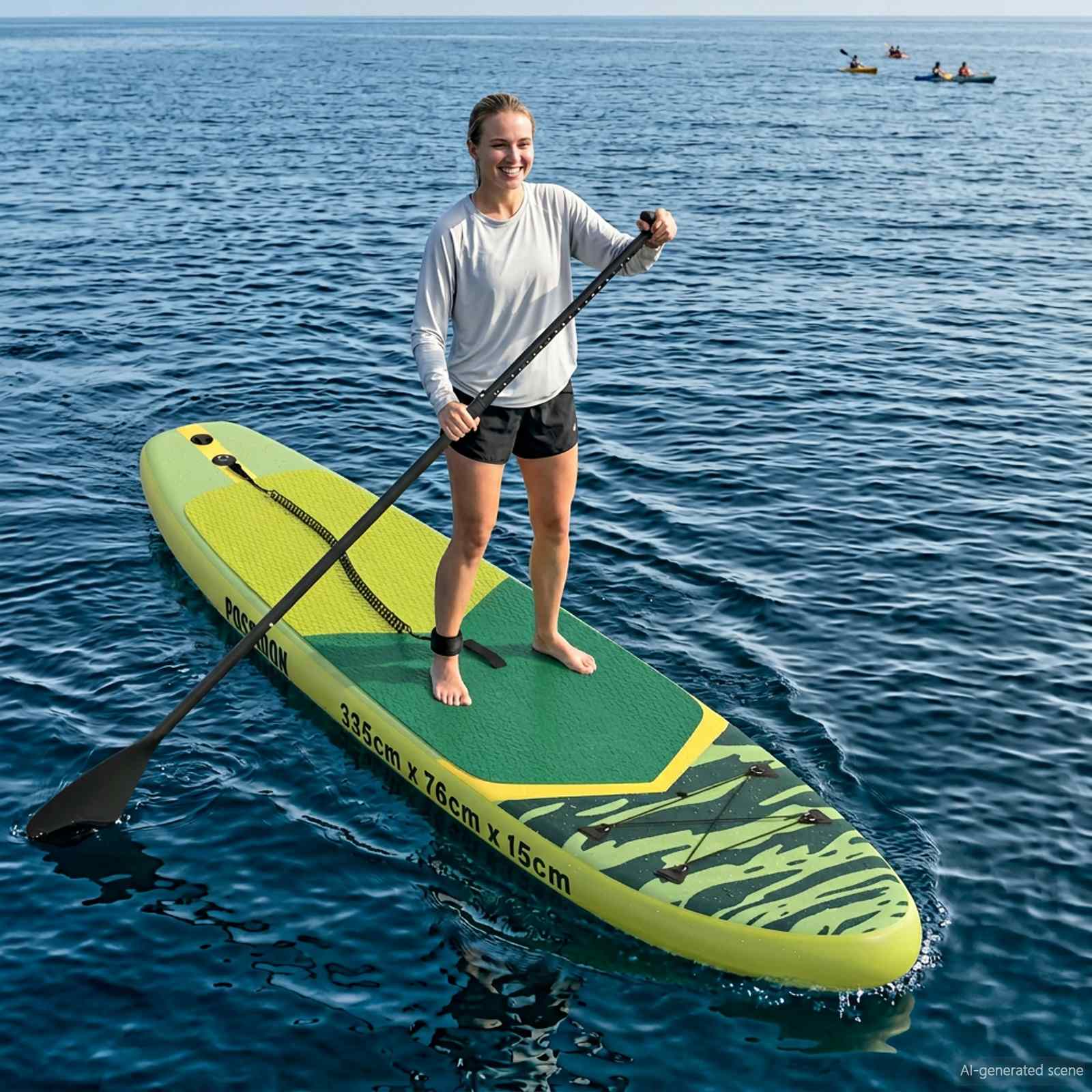 2 i 1 Kayak & SUP Paddle 203 x 19,5 cm Sort