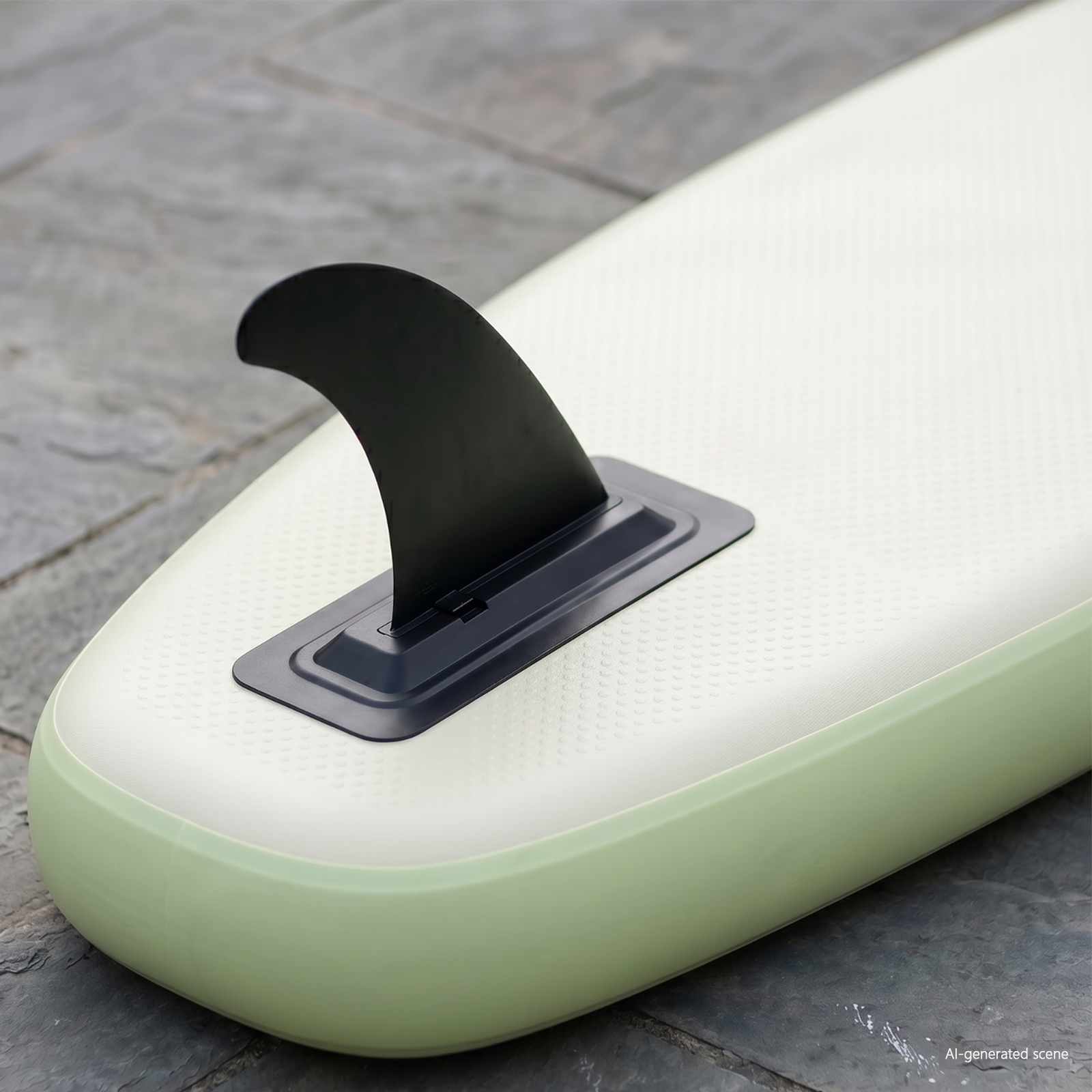 SUP fin 3,5 x 18 x 21,5 cm Nylon Sort