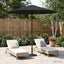 Havesol 230 x 230 cm Polyester Rektangulær Antracit