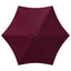 Havesol 300 x 300 cm Polyester Rektangulær Bordeaux Rød