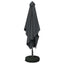 Haveparasol med base 200 x 300 cm Polyester Rektangulær