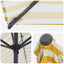 Haveparasol med base 200 x 300 cm Polyester Rektangulær