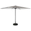 Haveparasol med base 200 x 300 cm Polyester Rektangulær