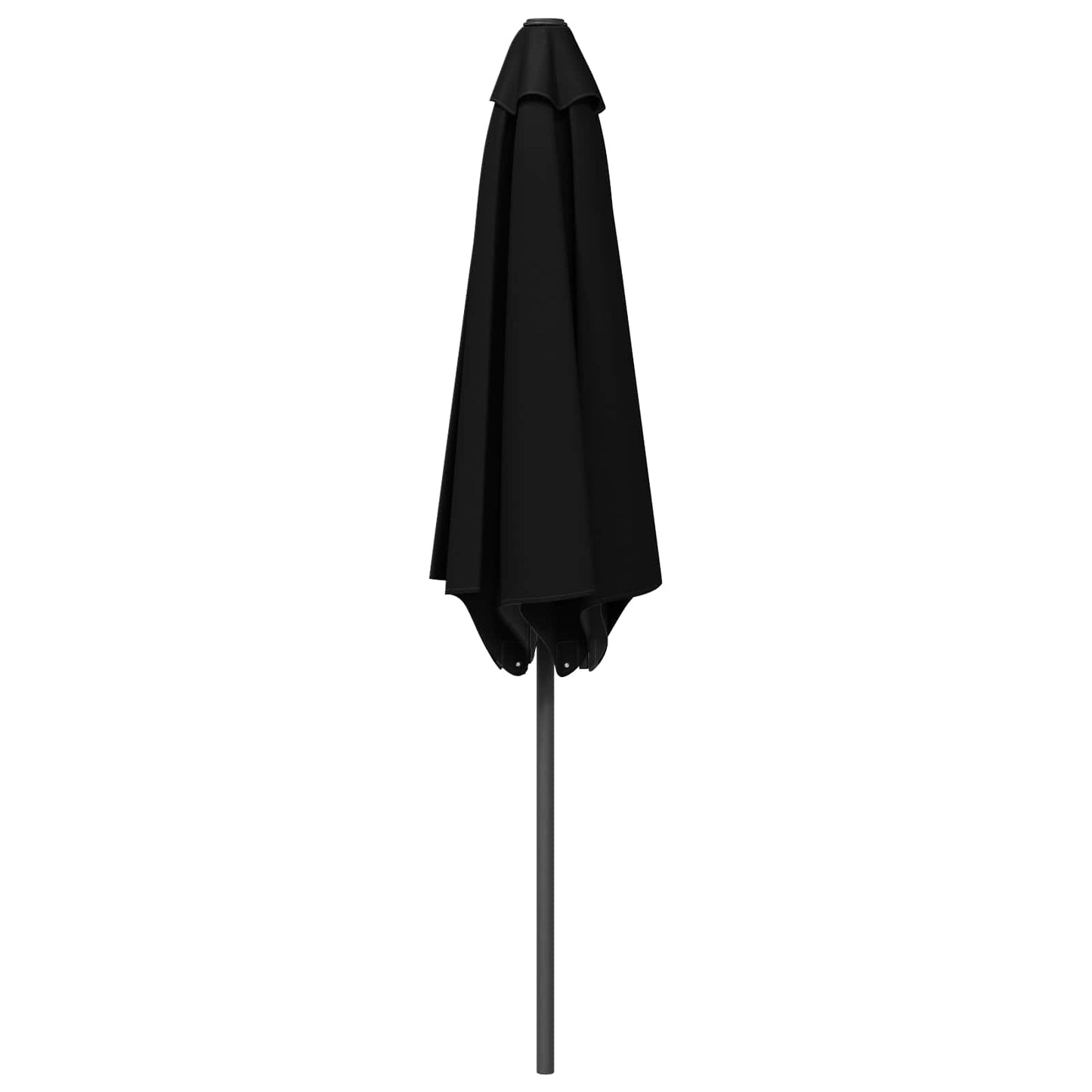 Haveparasol med base 230 x 230 cm Polyester Rektangulær Sort