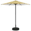 Haveparasol med base 230 x 230 cm Polyester Rektangulær