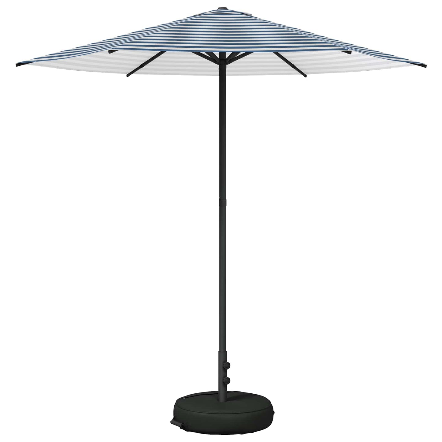 Haveparasol med base 230 x 230 cm Polyester Rektangulær