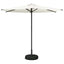 Haveparasol med base 270 x 270 cm Polyester Rektangulær