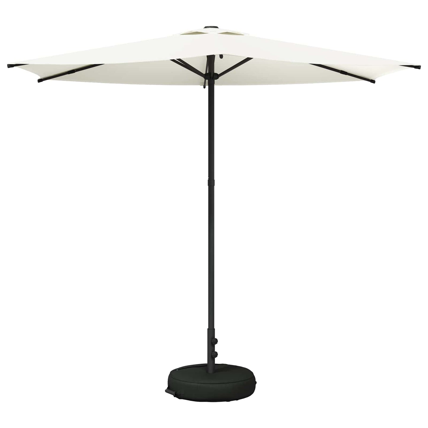 Haveparasol med base 270 x 270 cm Polyester Rektangulær