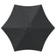 Haveparasol med base 270 x 270 cm Polyester Rektangulær