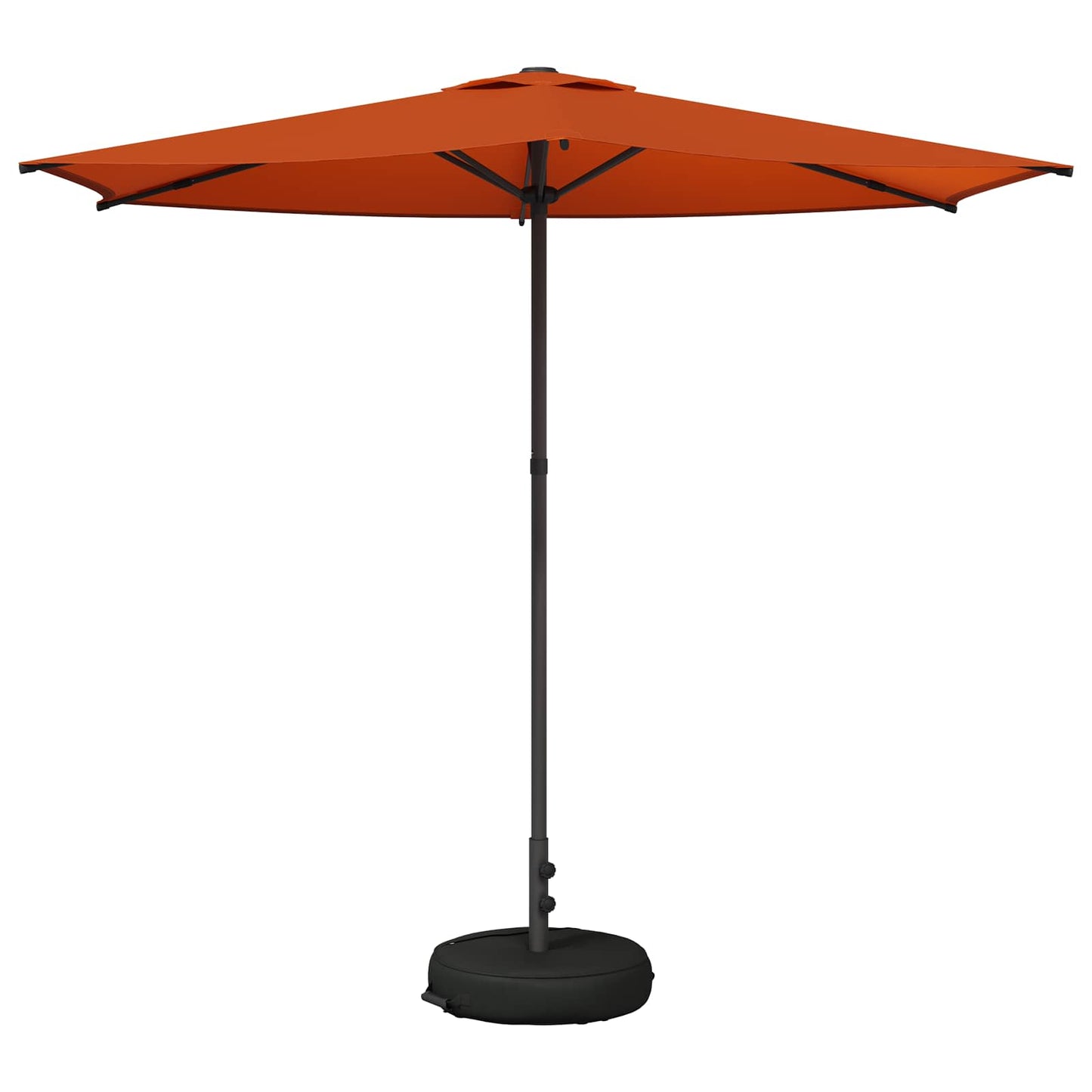 Haveparasol med base 270 x 270 cm Polyester Rektangulær
