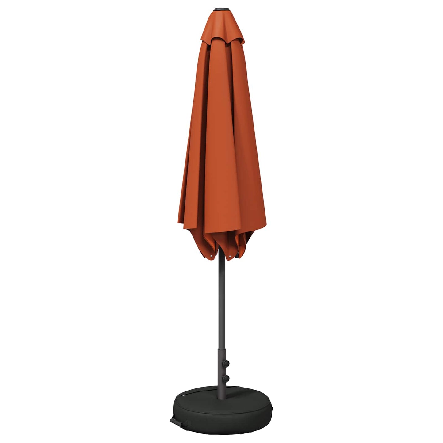 Haveparasol med base 270 x 270 cm Polyester Rektangulær