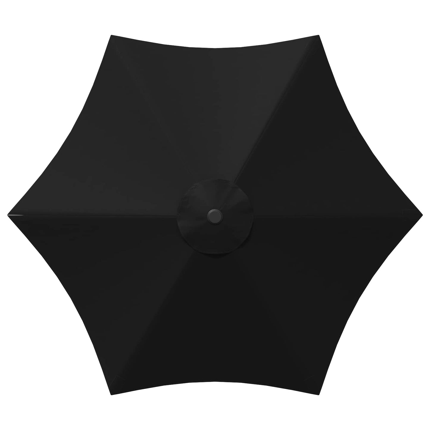 Haveparasol med base 270 x 270 cm Polyester Rektangulær Sort