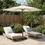 Haveparasol med base 300 x 300 cm Polyester Rektangulær