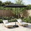 Haveparasol med base 300 x 300 cm Polyester Rektangulær