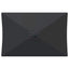 Haveparasol med LED lys og fod 200 x 300 cm Polyester Antracit