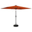 Haveparasol med LED lys og fod 200 x 300 cm Polyester