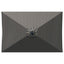 Haveparasol med LED lys og fod 200 x 300 cm Polyester