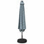 Haveparasol med LED lys og fod 200 x 300 cm Polyester
