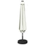 Haveparasol med LED lys og fod 230 x 230 cm Polyester