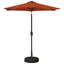 Haveparasol med LED lys og fod 230 x 230 cm Polyester