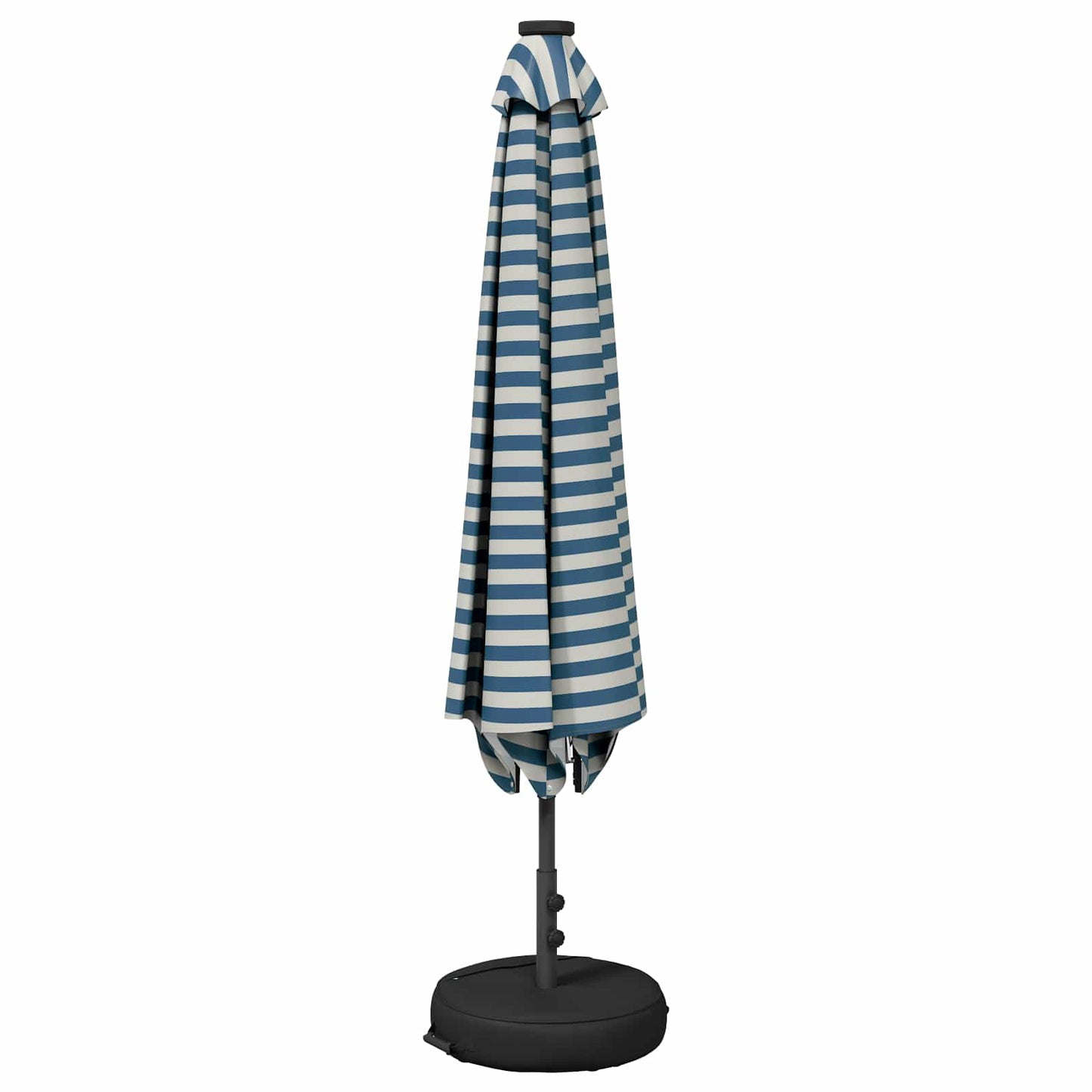 Haveparasol med LED lys og fod 230 x 230 cm Polyester
