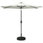 Haveparasol med LED lys og fod 270 x 270 cm Polyester