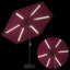 Haveparasol med LED lys og fod 270 x 270 cm Polyester