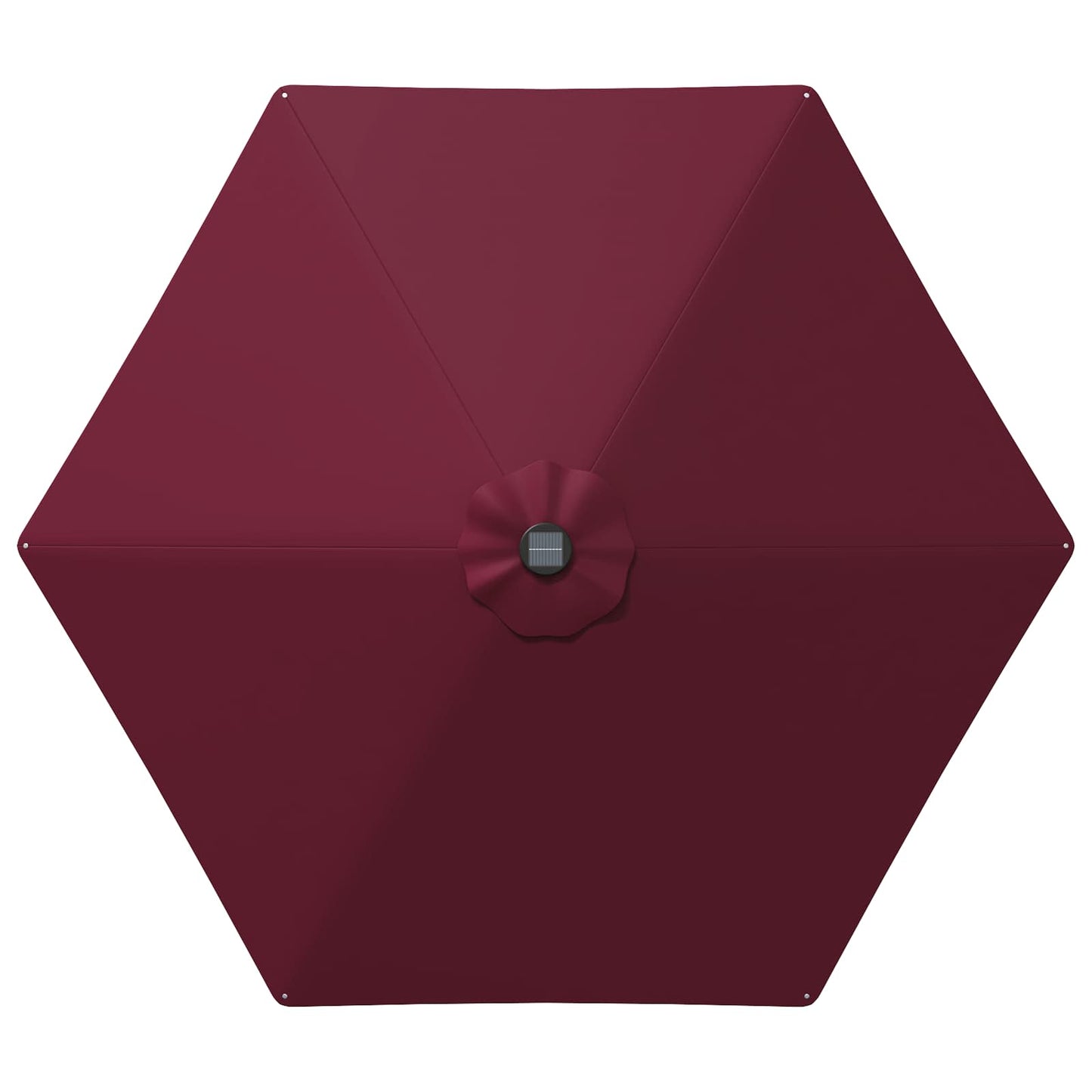 Haveparasol med LED lys og fod 270 x 270 cm Polyester