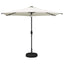 Haveparasol med LED lys og fod 300 x 300 cm Polyester