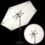 Haveparasol med LED lys og fod 300 x 300 cm Polyester