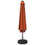 Haveparasol med LED lys og fod 300 x 300 cm Polyester