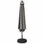 Haveparasol med LED lys og fod 300 x 300 cm Polyester