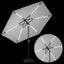 Haveparasol med LED lys og fod 300 x 300 cm Polyester