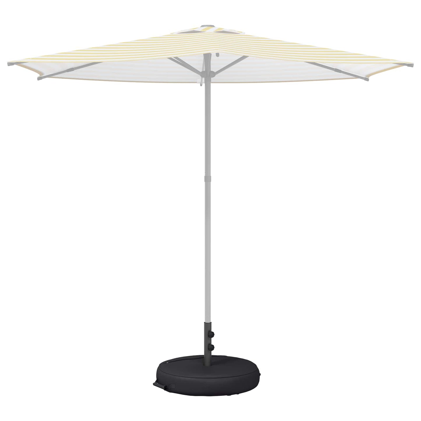 Patio parasolfod 50 x 50 cm Stål Sort
