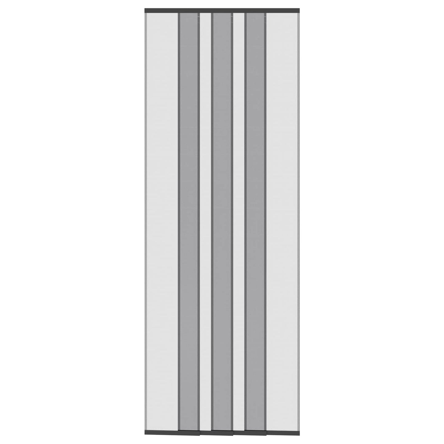 Insektdørskærm med netforhæng Sort 80 x 220 cm Polyester