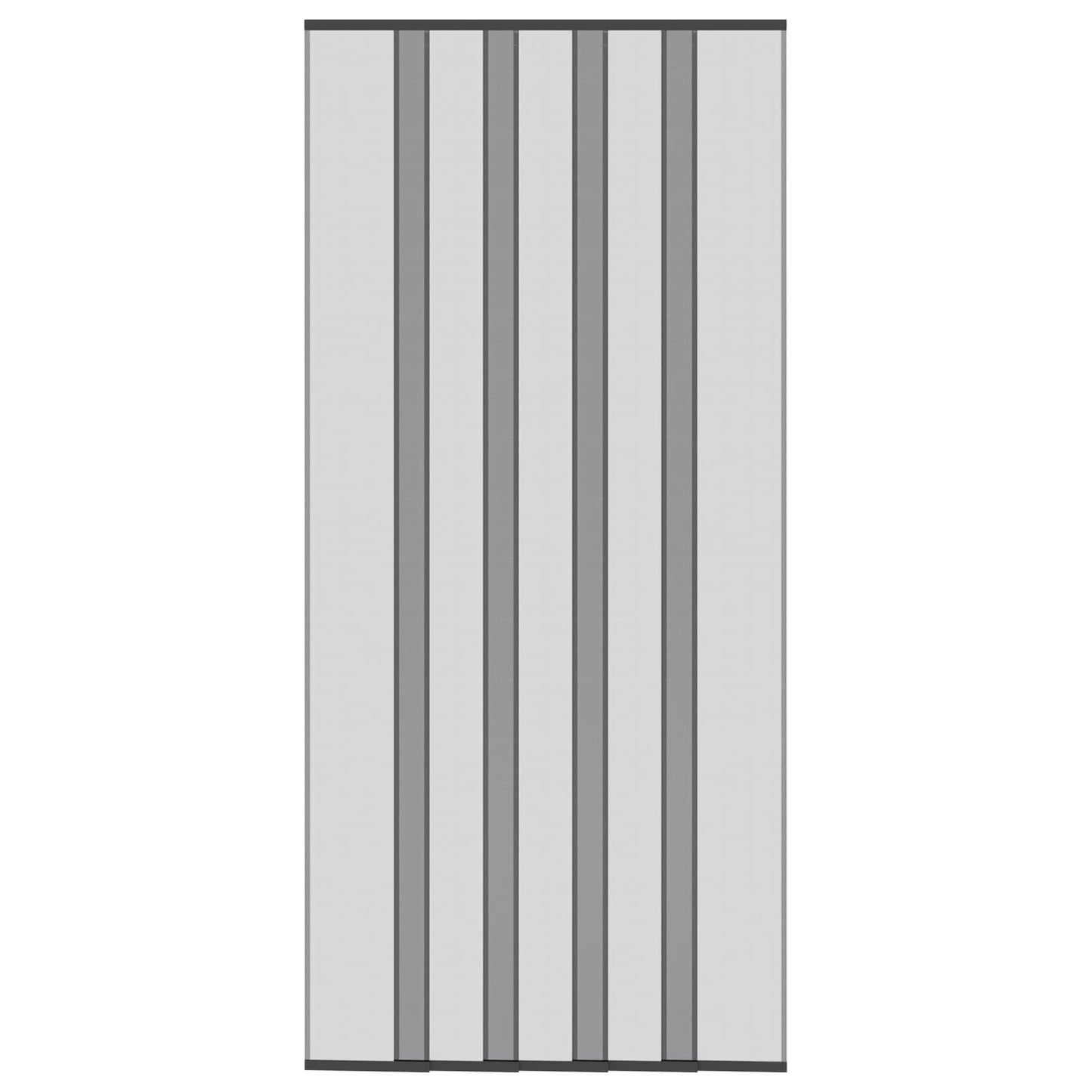 Insektdørskærm med netforhæng Sort 110 x 240 cm Polyester