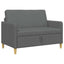 Sofa med opbevaring Mørkegrå 122 x 78 x 87 cm Polyester