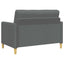 Sofa med opbevaring Mørkegrå 122 x 78 x 87 cm Polyester