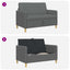Sofa med opbevaring Mørkegrå 122 x 78 x 87 cm Polyester