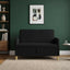 Sofa med opbevaring Sort 122 x 78 x 87 cm Polyester