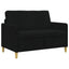 Sofa med opbevaring Sort 122 x 78 x 87 cm Polyester